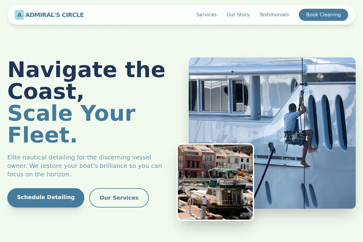 Nautical Boat Cleaning