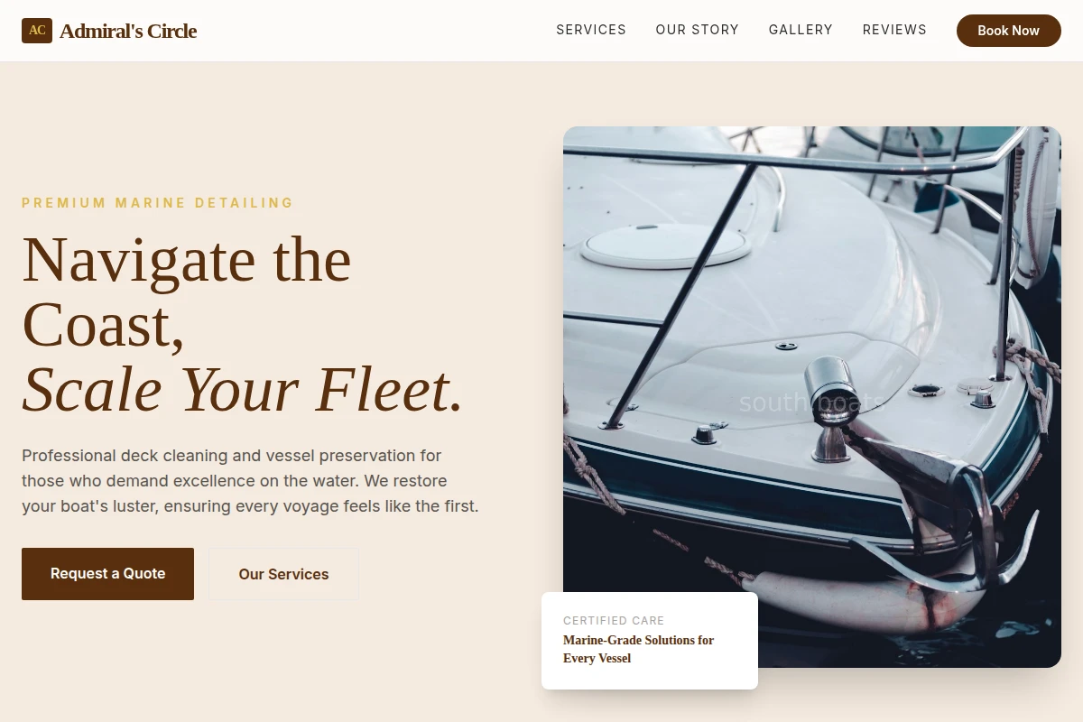 Deck Boat Cleaning