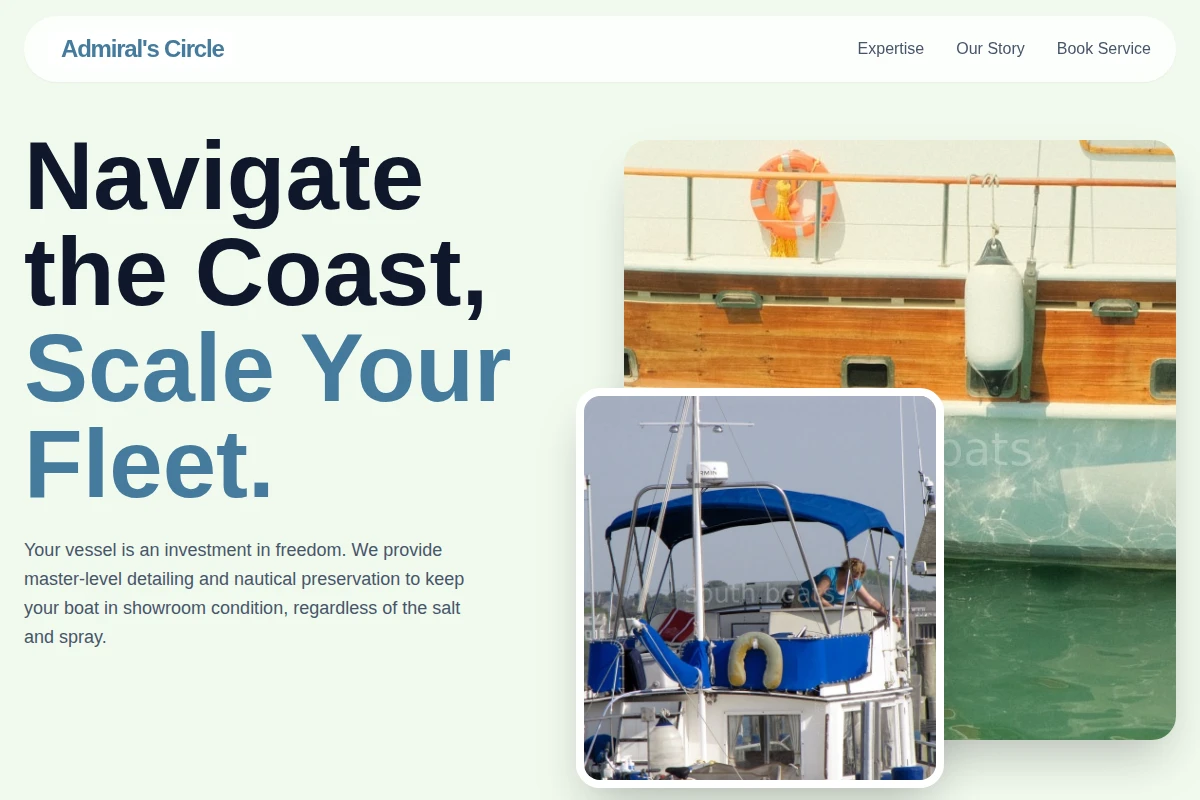 Nautical Boat Cleaning
