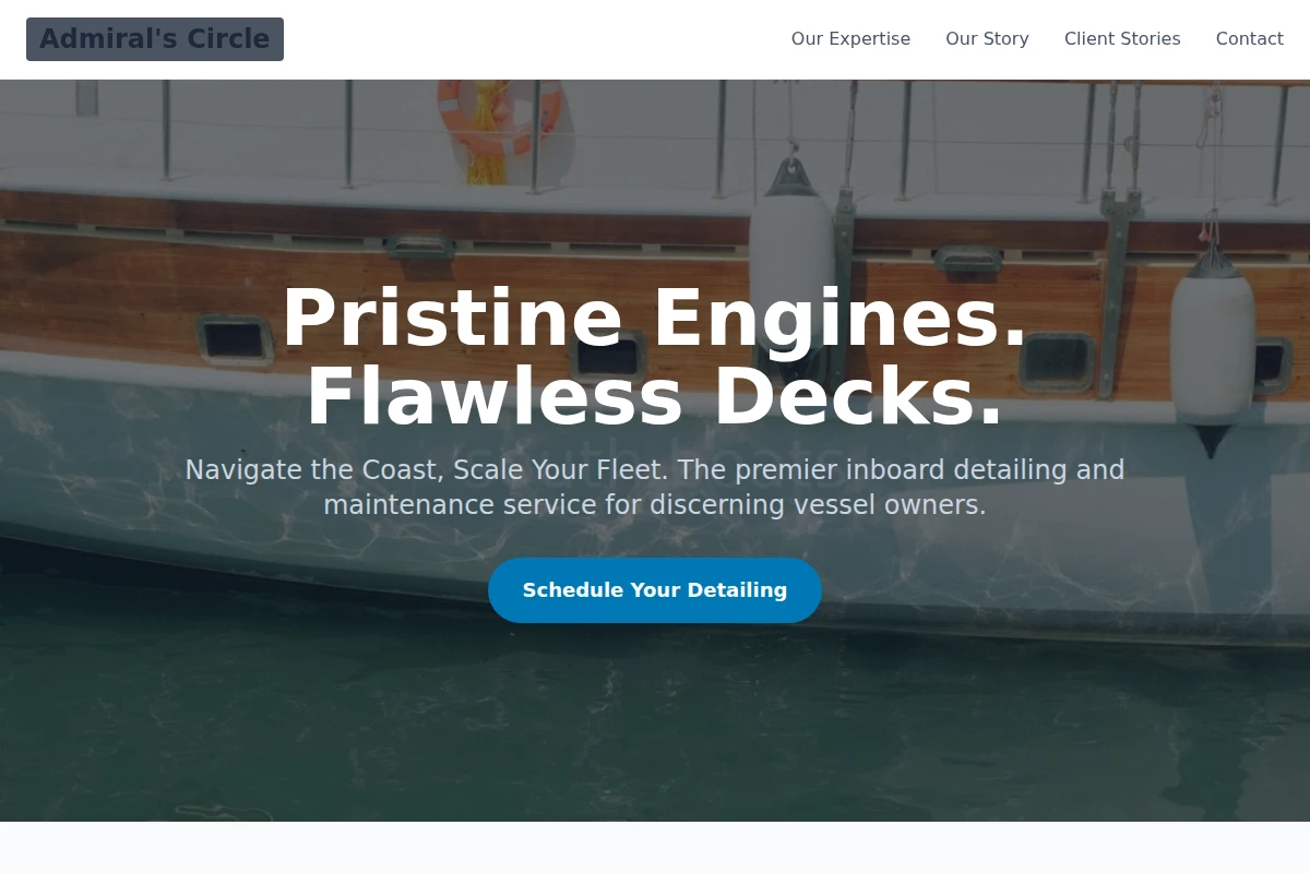 Premium Boating Website Design