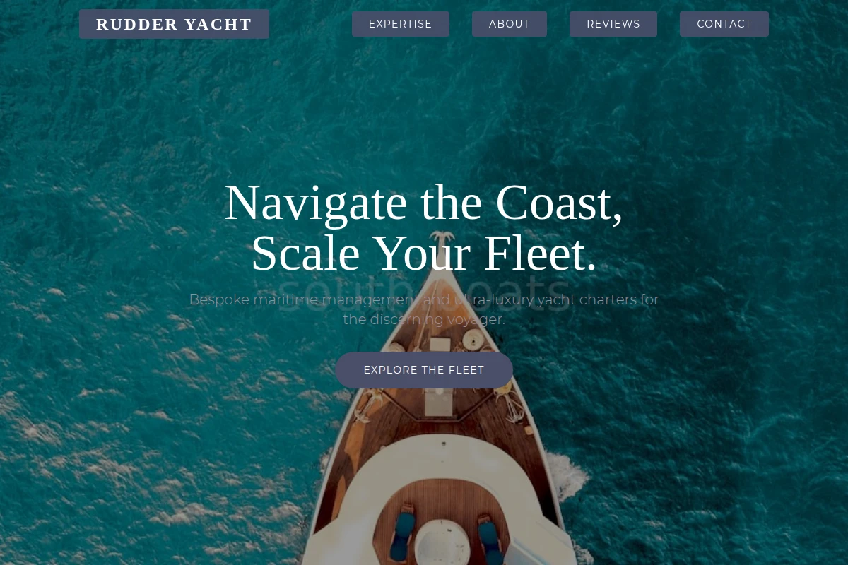 Rudder Yacht